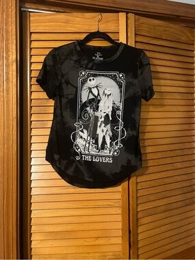 Disney Black Tie-Dye Graphic Tee